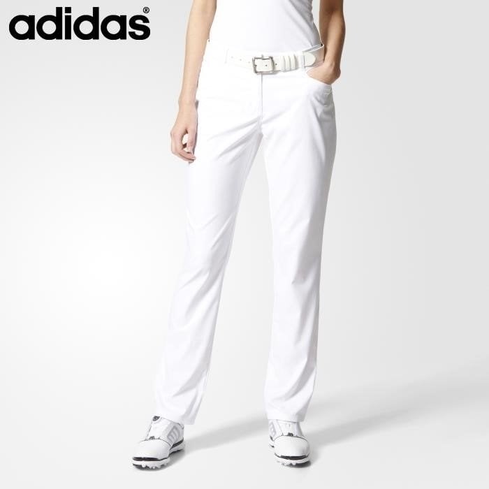 Панталони за голф Adidas Climalite Womens Trousers White 12