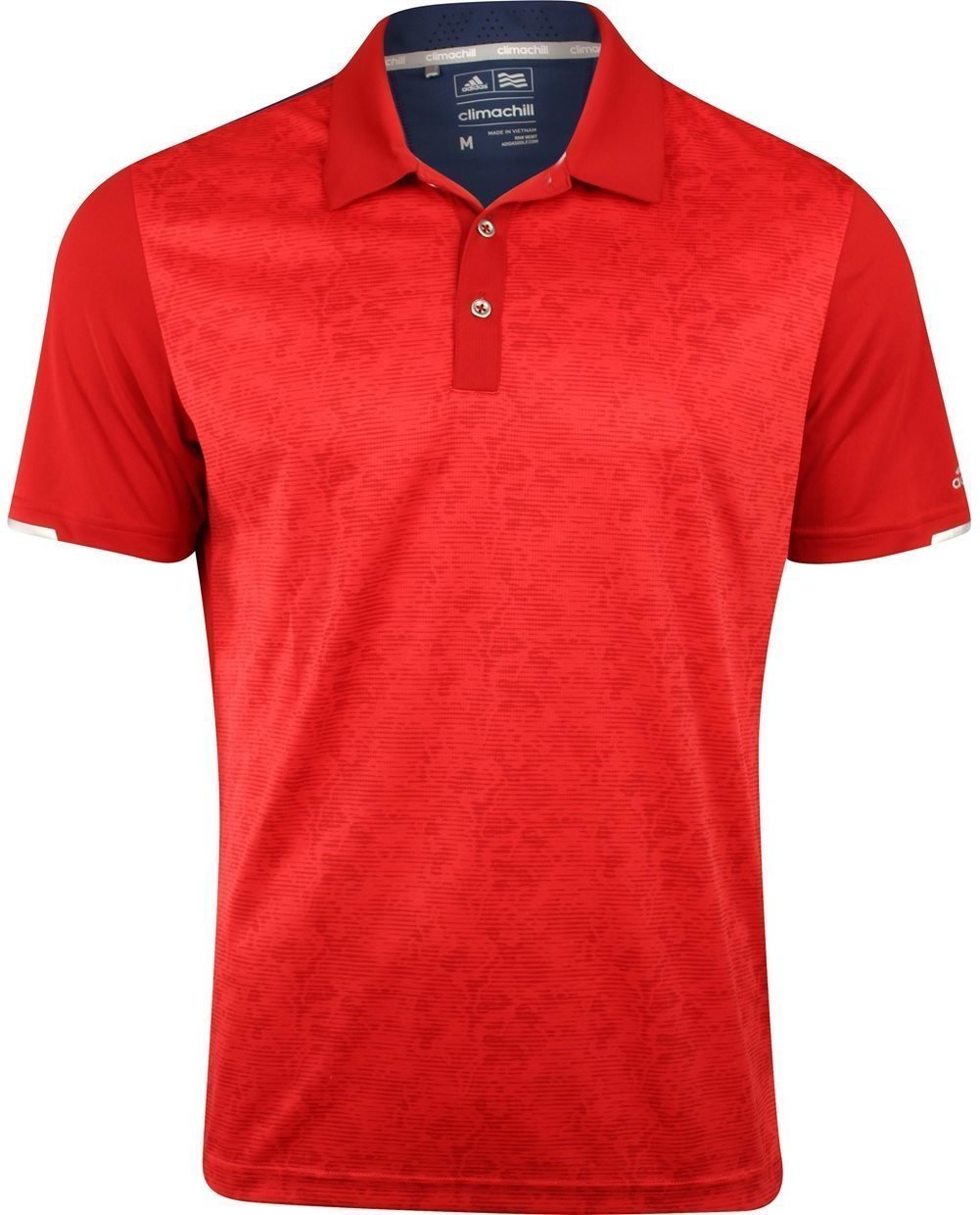 Polo Shirt Adidas ClimaChill 2D-Camo Print Mens Polo Shirt Scarlet S