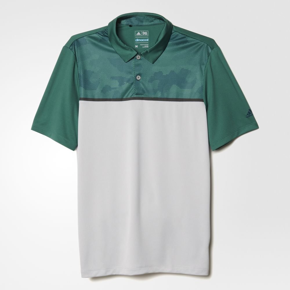 Polo majice Adidas Climacool Dot Camo Mens Polo Shirt Green L