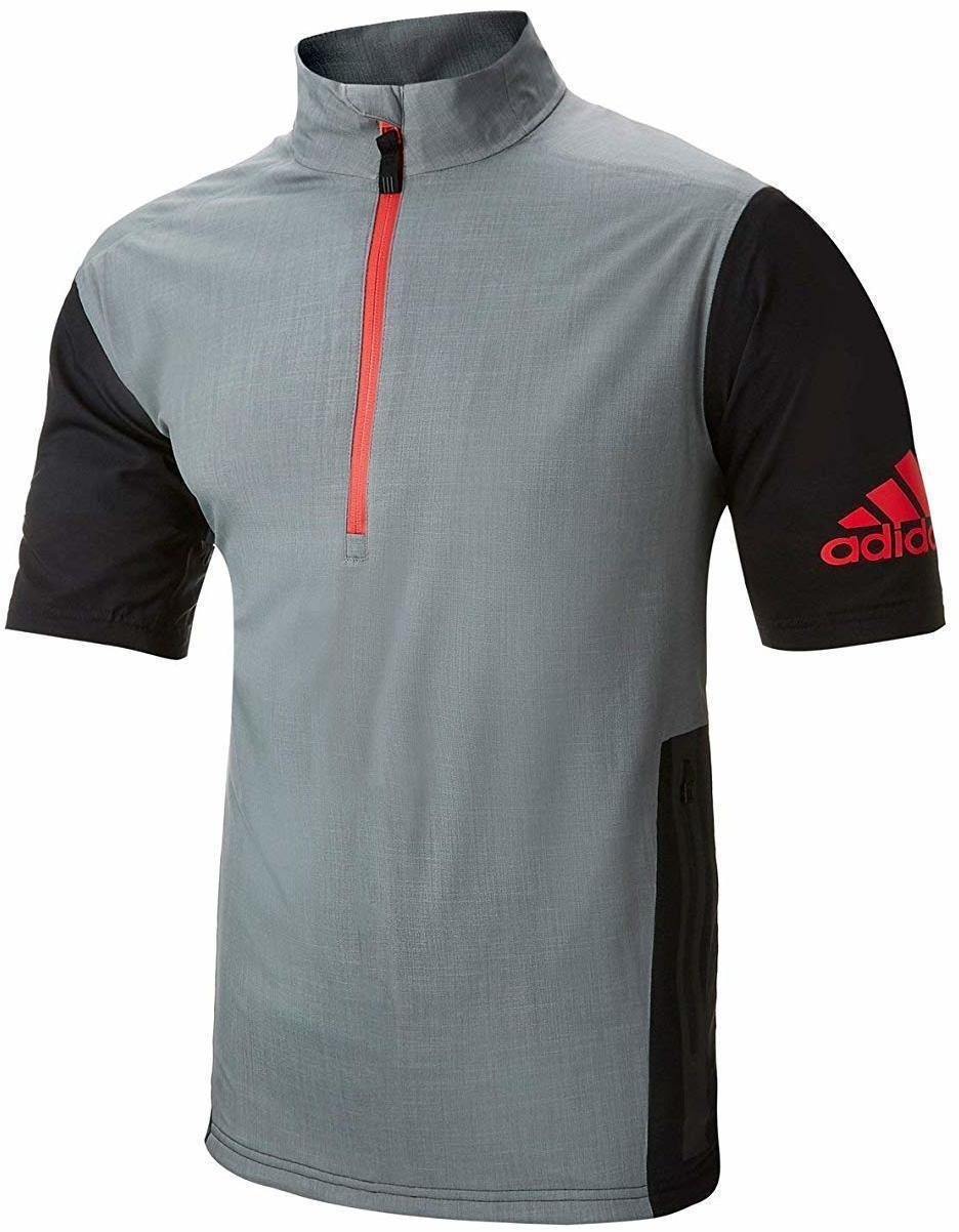 Vattentät jacka Adidas Climaproof Waterproof Short Sleeve Mens Jacket Vista Grey/Black L