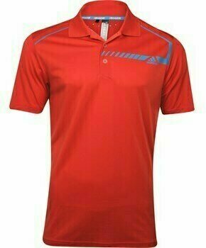 Polo majice Adidas ClimaChill Chest Print Mens Polo Shirt Red/Led XL - 1