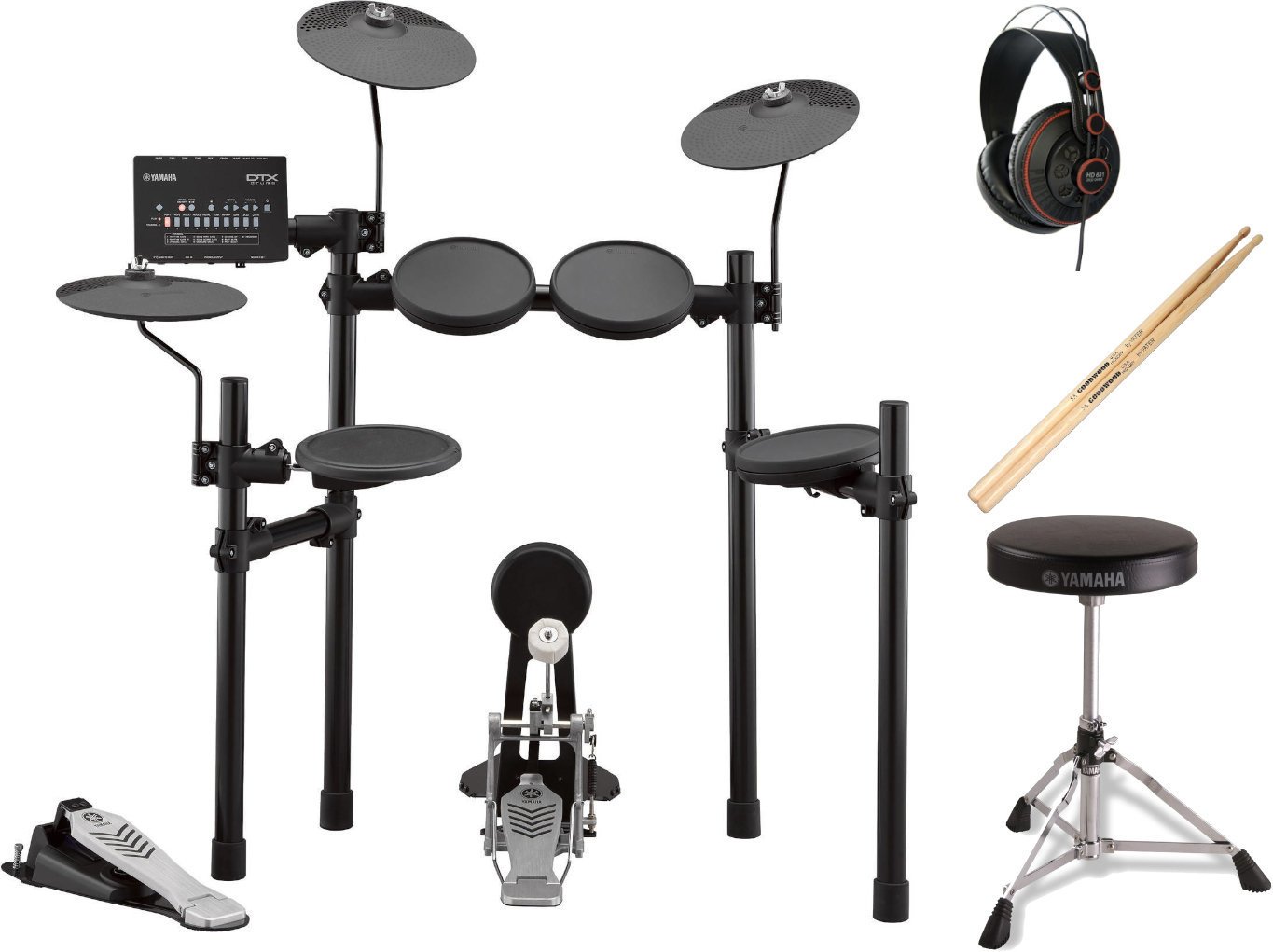 E-Drum Set Yamaha DTX452K set Black