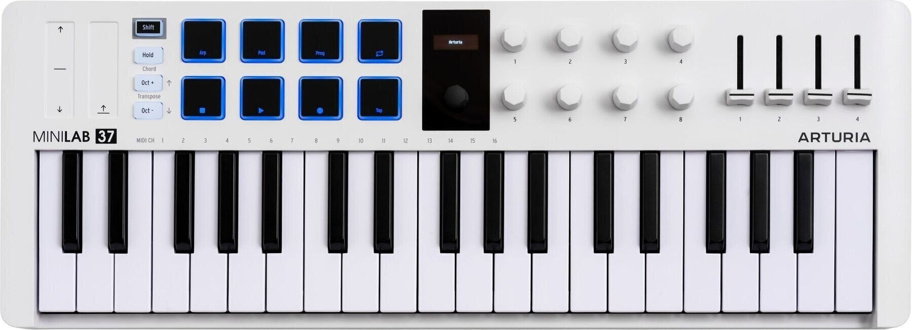 Clavier MIDI Arturia MiniLab 37 Clavier MIDI White