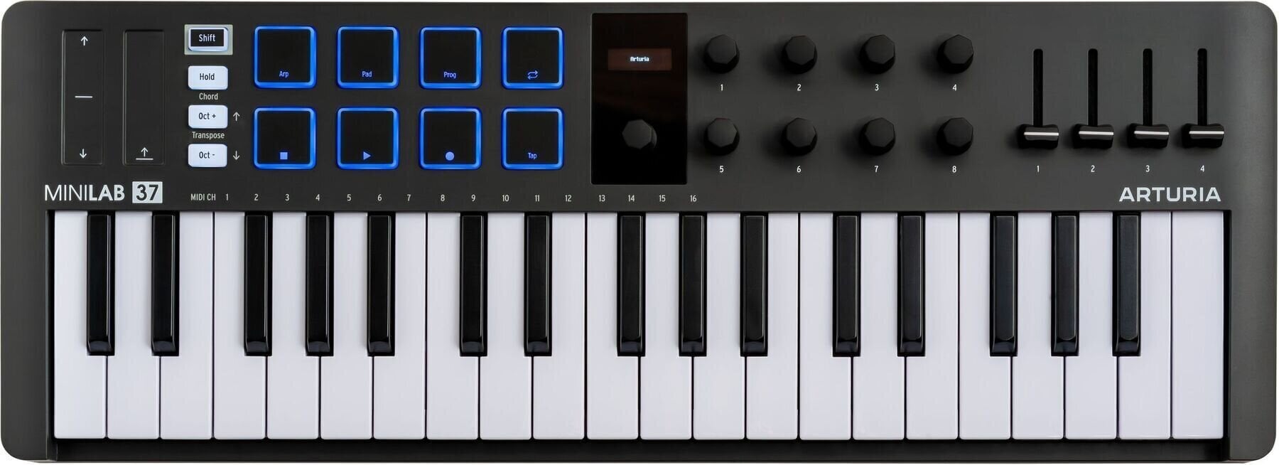 Clavier MIDI Arturia MiniLab 37 Clavier MIDI Black