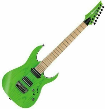 7-string Electric Guitar Ibanez RGR5227MFXTFG Transparent Fluorescent Green - 1