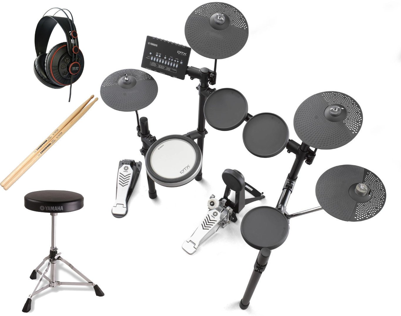 Electronic Drumkit Yamaha DTX482K set Black