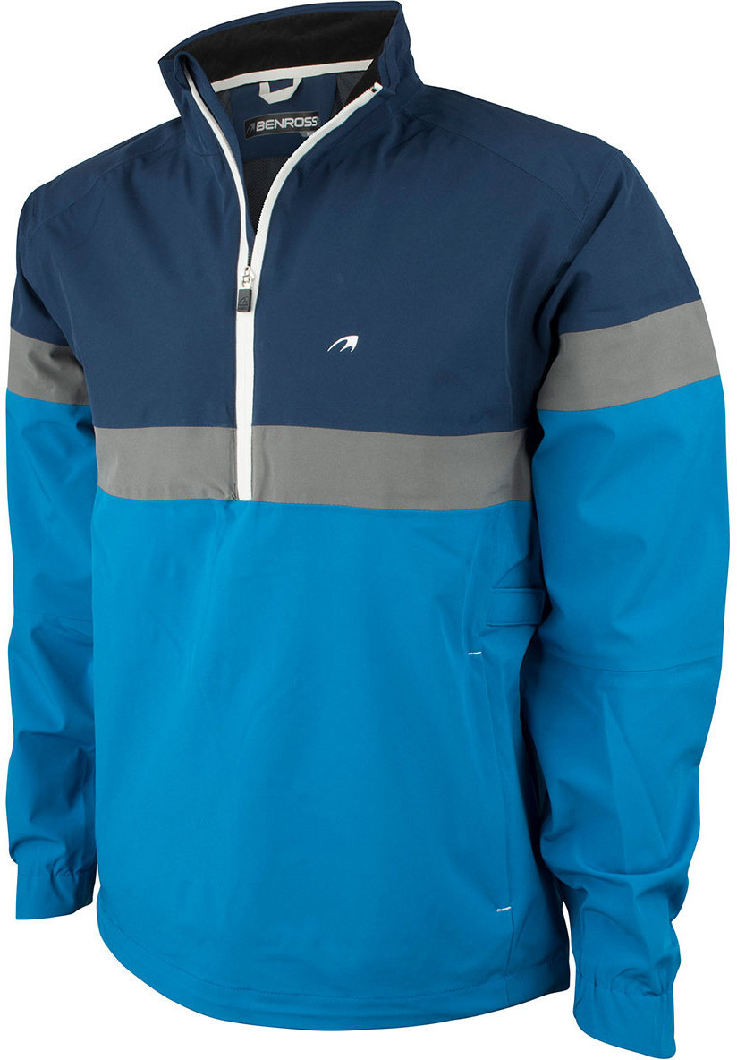 Vízálló kabát Benross Hydro Pro 1/4 Zip Waterproof Mens Jacket Electric Blue M