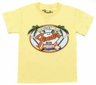 Paita Fender World Famous Visitor's Centre Youth T-shirt, Yellow - 1