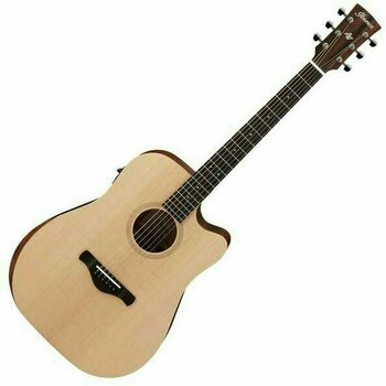 electro-acoustic guitar Ibanez AW150CE-OPN Open Pore Natural - 1