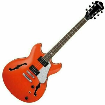 Halbresonanz-Gitarre Ibanez AS63-TLO Twilight Orange - 1