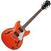 Semi-akoestische gitaar Ibanez AS63-TLO Twilight Orange