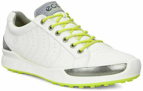 Golfskor för herrar Ecco Biom Hybrid 2 Mens Golf Shoes White/Lime 46 - 1