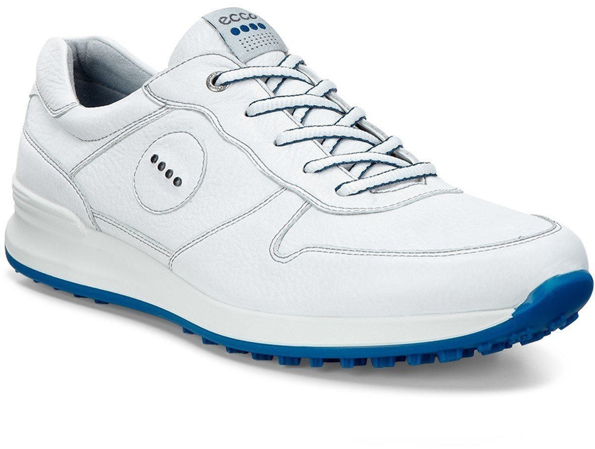 Men's golf shoes Ecco Speed Hybrid Mens Golf Shoes White/Royal 45