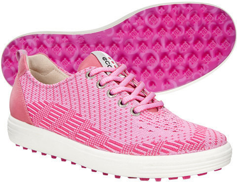 Golfsko til kvinder Ecco Casual Hybrid Womens Golf Shoes Pink/Fandango 39