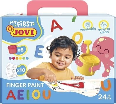 Couleur des doigts Jovi 540VW MY FIRST Ensemble de peinture au doigt AEIOU - 1