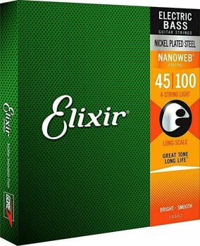 Струни за бас китара Elixir 14052 Bass Nanoweb - 1