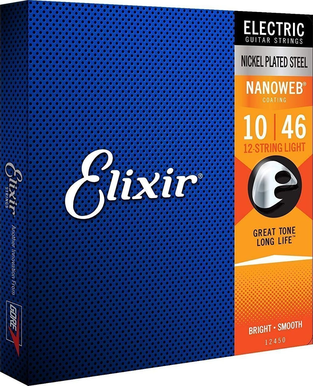Elektromos gitárhúrok Elixir 12450 NanoWeb 12-String 10-46