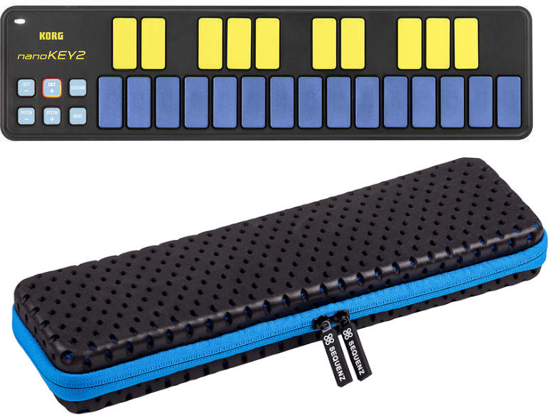 MIDI kontroler, MIDI ovladač Korg nanoKEY 2 BLYL Set