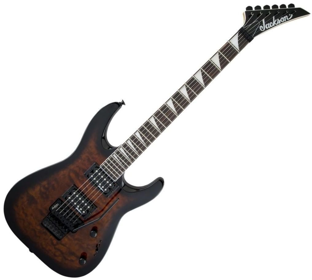 Elektrische gitaar Jackson JS32 Q Dinky DKA AH Dark Sunburst