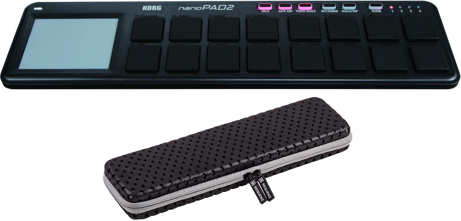 MIDI kontroler Korg nanoPAD 2 BK Set