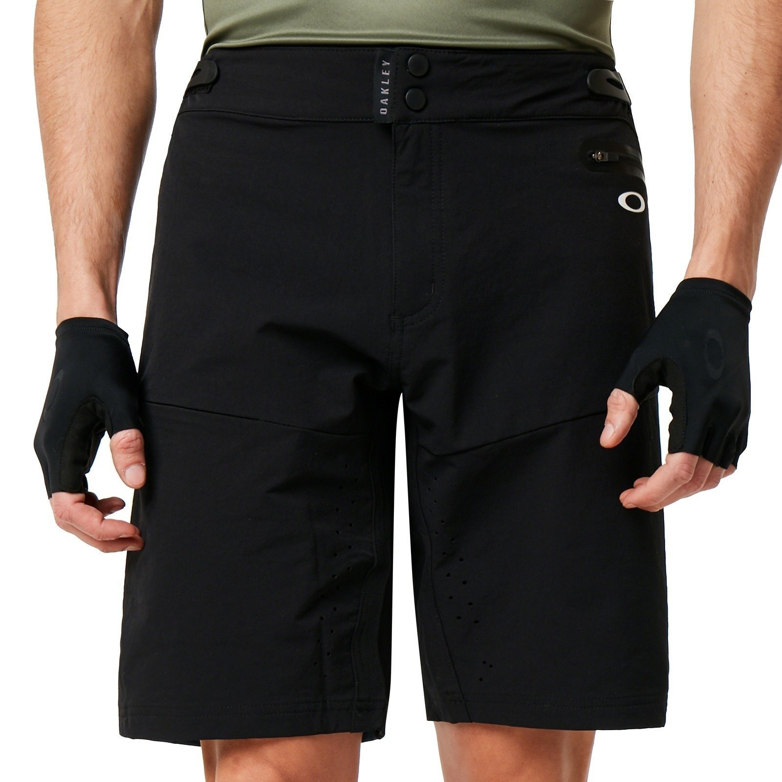 Kolesarske hlače Oakley MTB Trail Blackout/Grey M Kolesarske hlače
