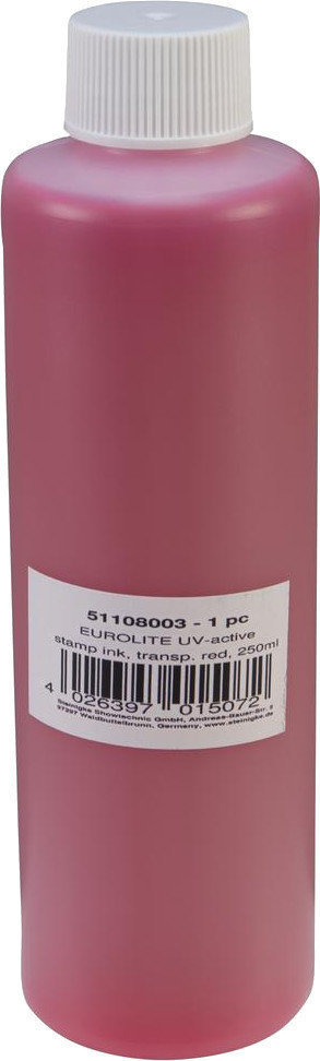 Tinta fluorescente UV Eurolite stamp 250 ml Red Tinta fluorescente UV