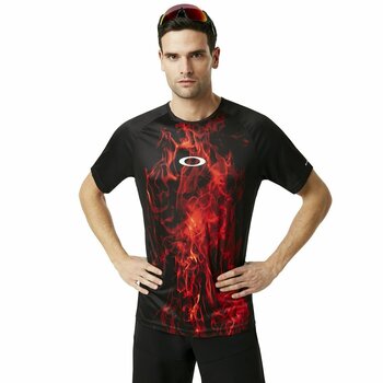 Cyklodres/ tričko Oakley MTB SS Tech Dres Flames 2XL - 1