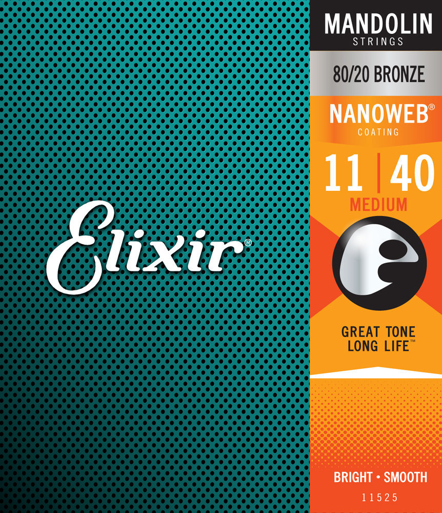 Snaren voor mandoline Elixir 11525 Nanoweb Mandolin