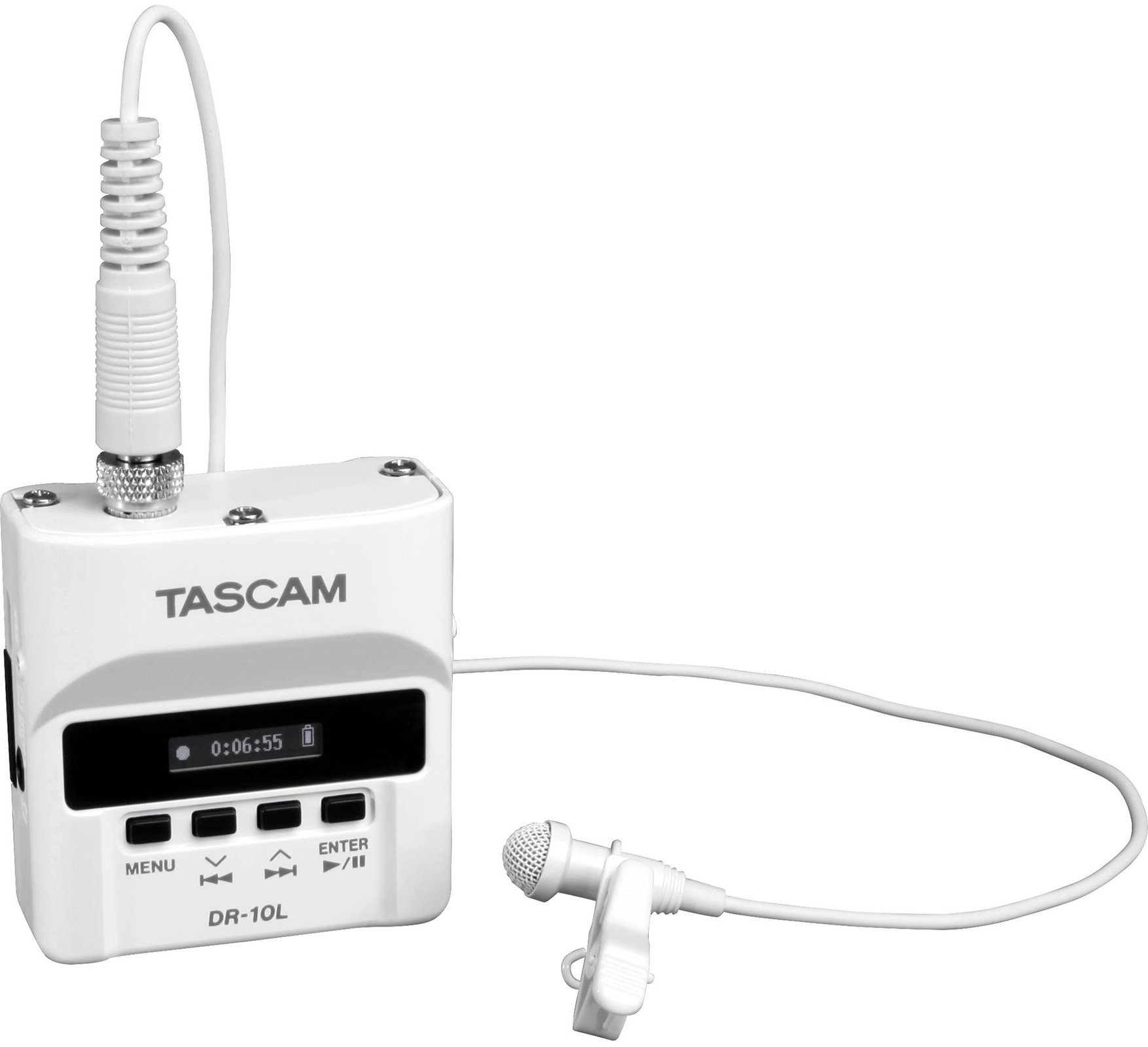 Kannettava digitaalinen tallennin Tascam DR-10-LW Valkoinen