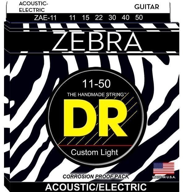 Corde Chitarra Acustica DR Strings ZAE-11 Zebra
