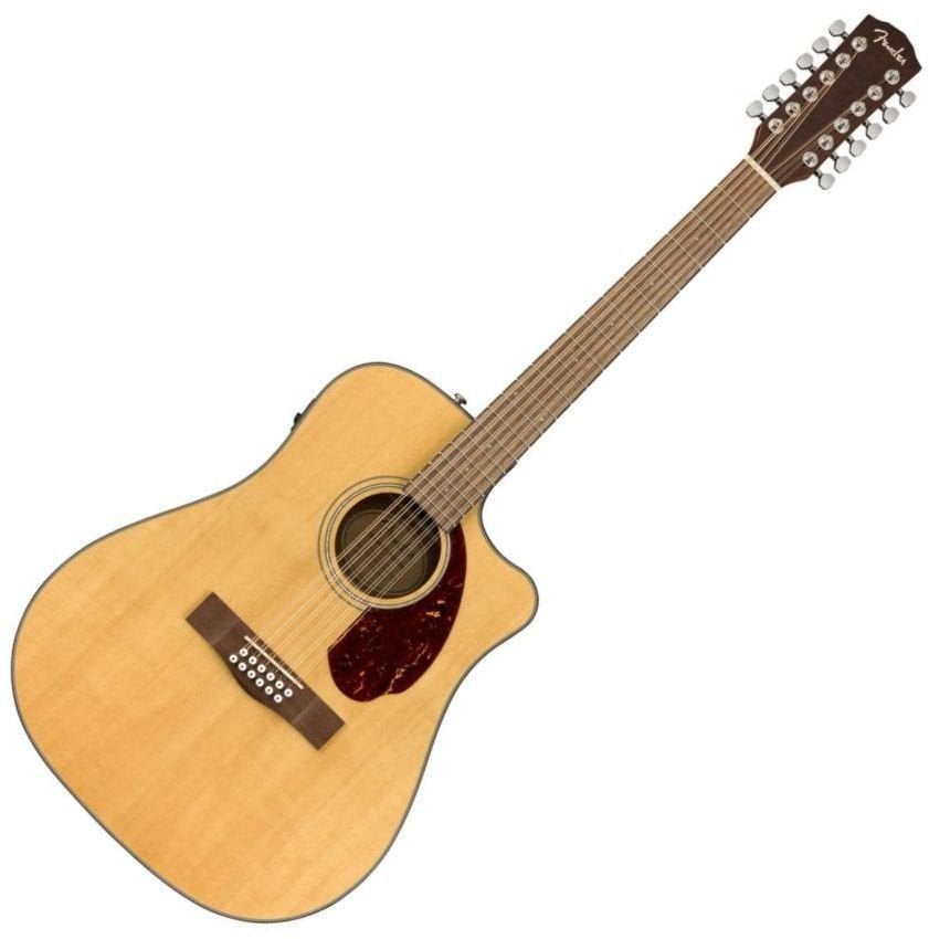 12-string Acoustic-electric Guitar Fender CD-140SCE WN 12 Natural