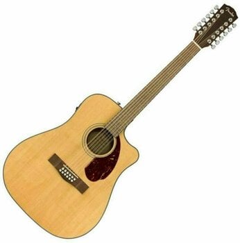 12-string Acoustic-electric Guitar Fender CD-140SCE WN 12 Natural - 1