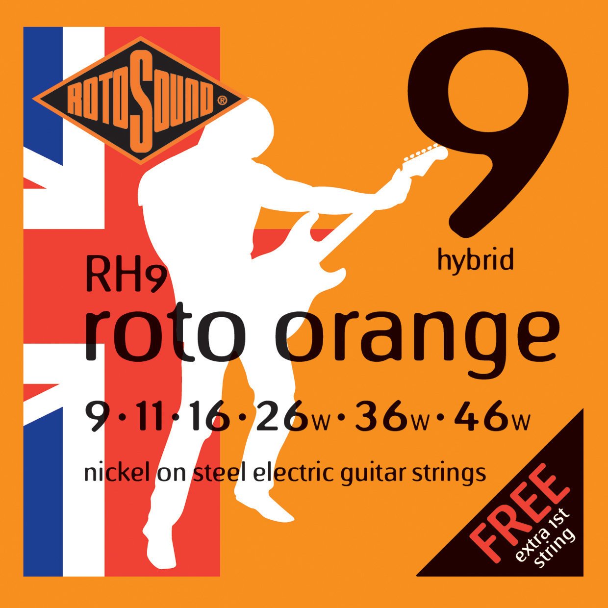 Cordes pour guitares électriques Rotosound RH9