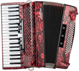 Piano accordion Latone MasterChord 37K 96RD Piano accordion Red