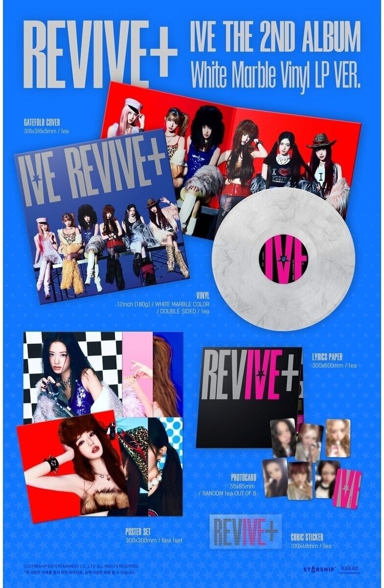 Vinyl Record IVE - Revive+ (Gatefold) (White Marble Coloured) (180 g) (LP)