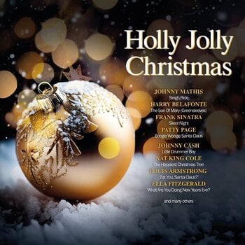 Vinylplate Various Artists - Holly Jolly Christmas (Reissue) (Limited Edition) (Crystal Clear Gold Coloured) (180 g) (LP) - 1