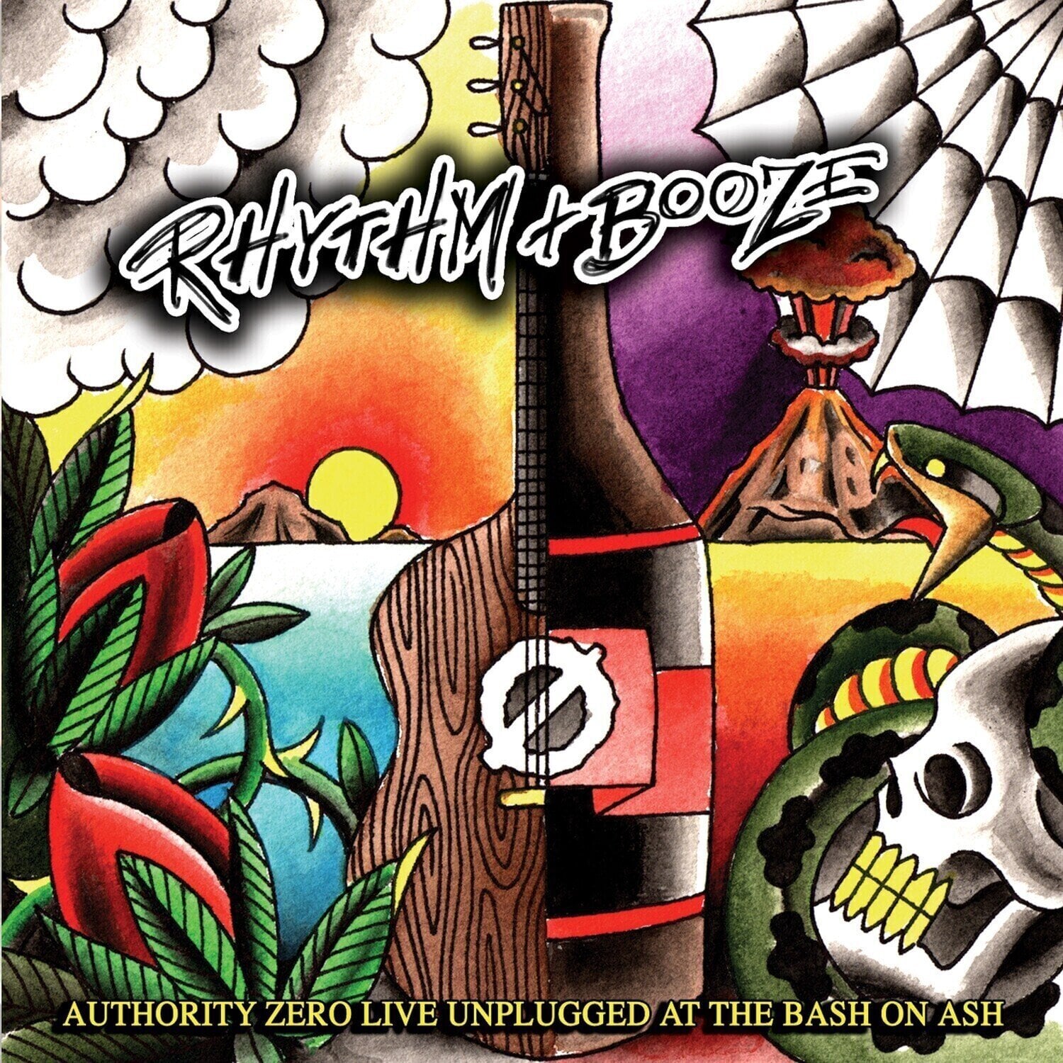 Vinyl Record Authority Zero - Rhythm + Booze: Live (Indie Exclusive) (Limited Edition) (Gray Coloured) (2 LP)