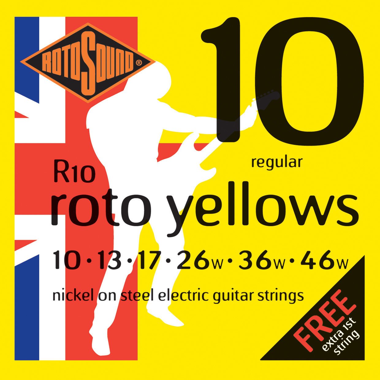 Struny pro elektrickou kytaru Rotosound R10