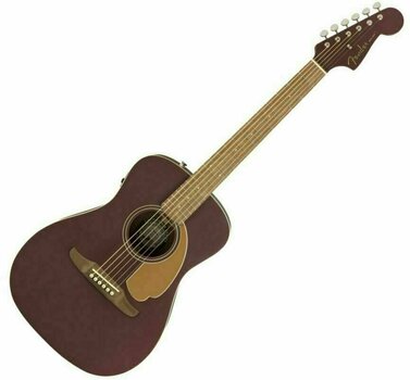 Pozostałe gitary z elektroniką Fender Malibu Player WN Burgundy Satin - 1