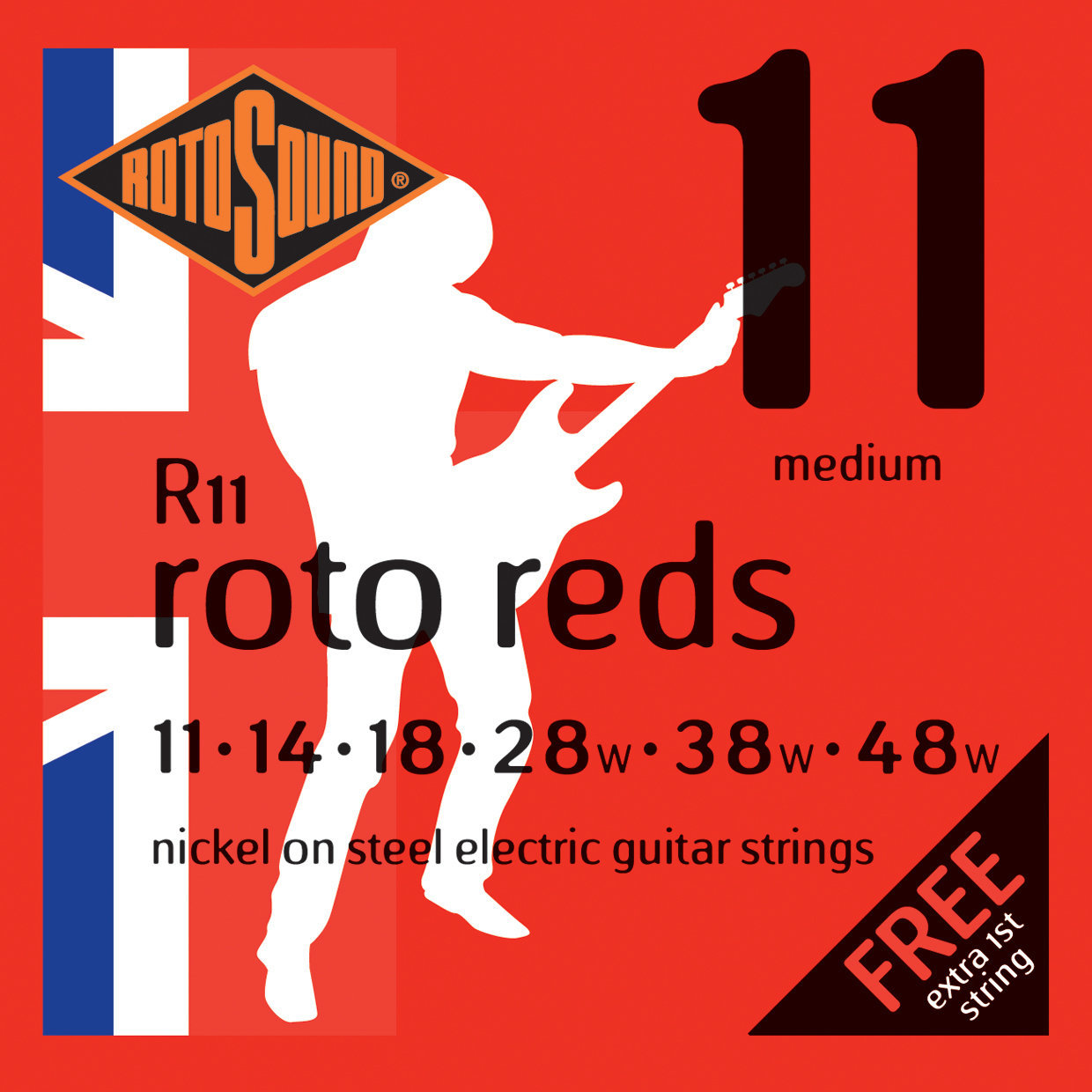 Struny pro elektrickou kytaru Rotosound R11