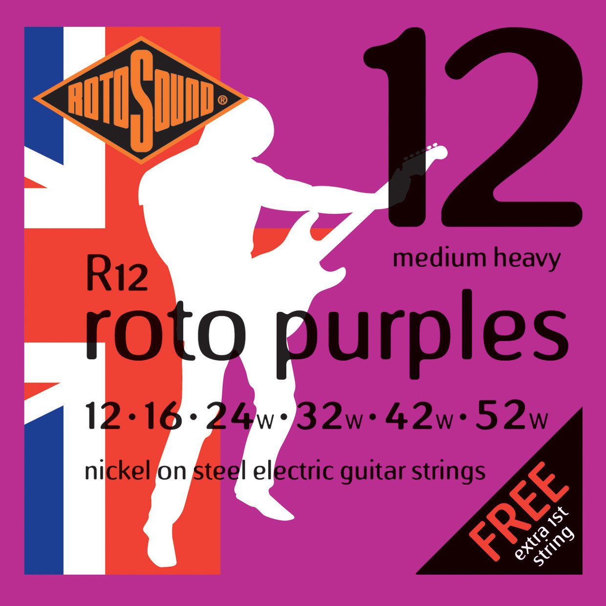 Struny pre elektrickú gitaru Rotosound R12