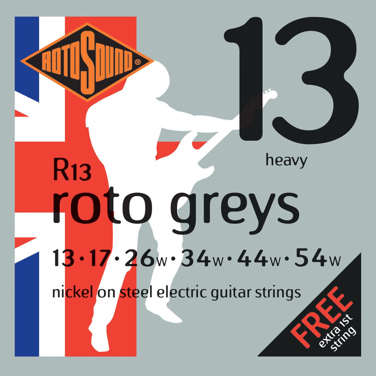 Struny pre elektrickú gitaru Rotosound R13