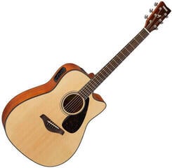 Guitare Dreadnought acoustique-électrique Yamaha FGX800C Natural Guitare Dreadnought acoustique-électrique