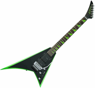 Elektromos gitár Jackson X Series Rhoads RRX24 IL Black with Neon Green Bevels - 1