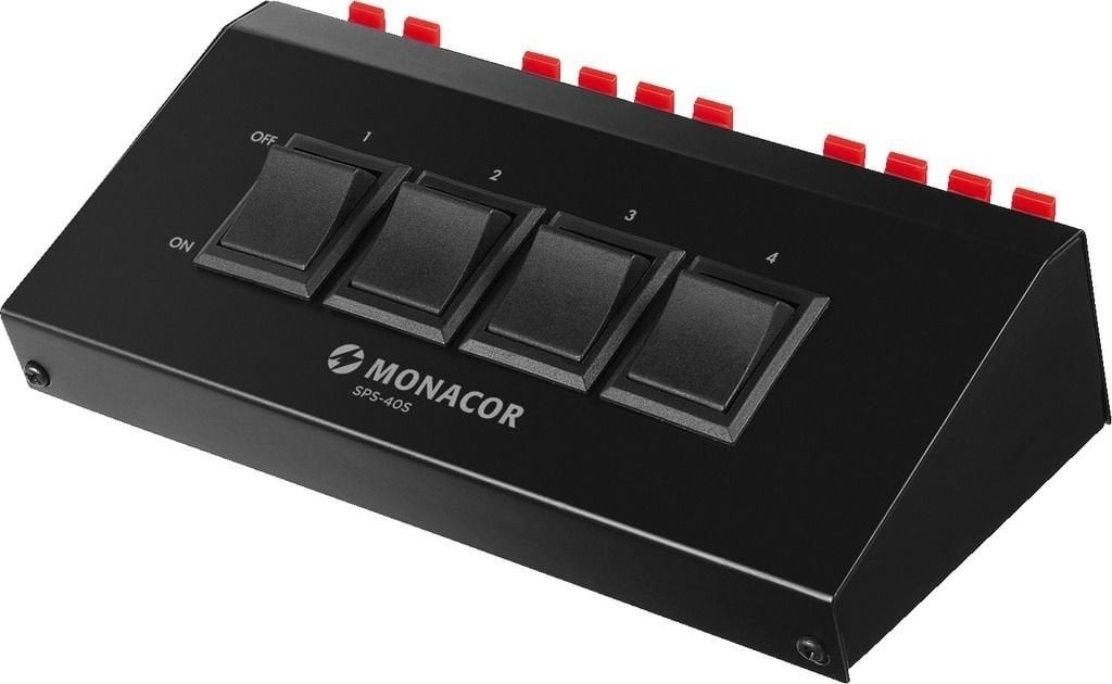 Monitor selector/kontroler głośności Monacor SPS-40S