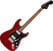 Elektriska gitarrer Fender Mahogany Blacktop Stratocaster PF Crimson Red Transparent