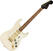 Guitare électrique Fender Mahogany Blacktop Stratocaster PF 3H Olympic White Gold