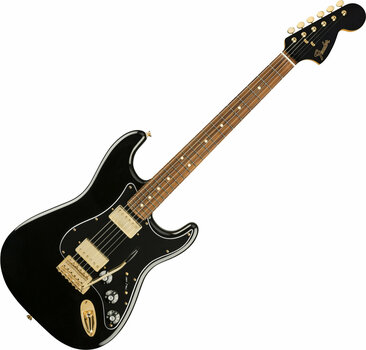 Elektrická gitara Fender Mahogany Blacktop Stratocaster PF Black Gold - 1