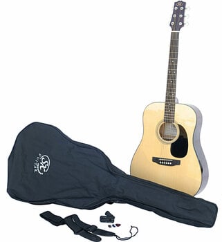 Dreadnought Guitar SX SA1 Acoustic Guitar Kit Natural - 1