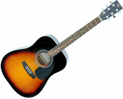 Akoestische gitaar SX SD1 Vintage Sunburst - 1